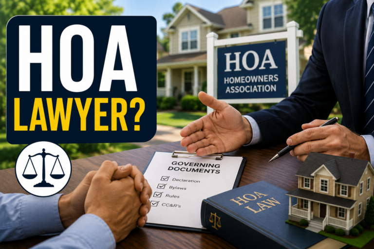 What Type of Lawyer Do You Need for an HOA Dispute? Complete Homeowner’s Guide (2026)