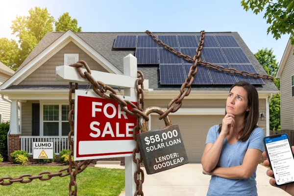 Trapped by a $58,000 solar loan while trying to sell your house? Discover how to handle GoodLeap debt after installer bankruptcy, transfer options, and tax credit rules to protect your sale.