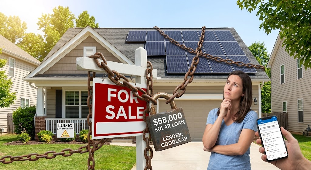 Trapped by a $58,000 solar loan while trying to sell your house? Discover how to handle GoodLeap debt after installer bankruptcy, transfer options, and tax credit rules to protect your sale.