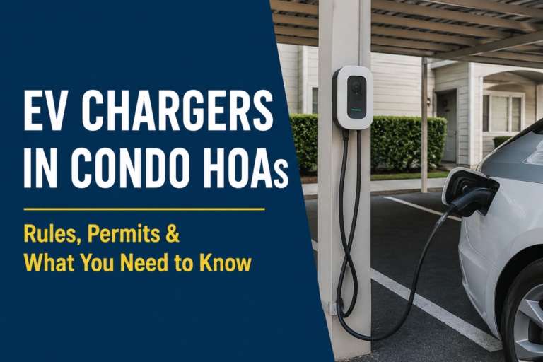 Can an HOA Allow EV Chargers in Condo Parking Areas? A Practical Guide for Creating Fair Rules