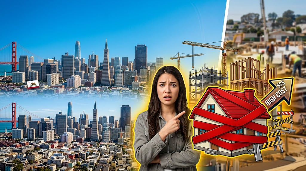 Why is affordable housing so hard to build in California? Zoning rules, permitting costs, Prop 13, and land scarcity explained in plain terms.