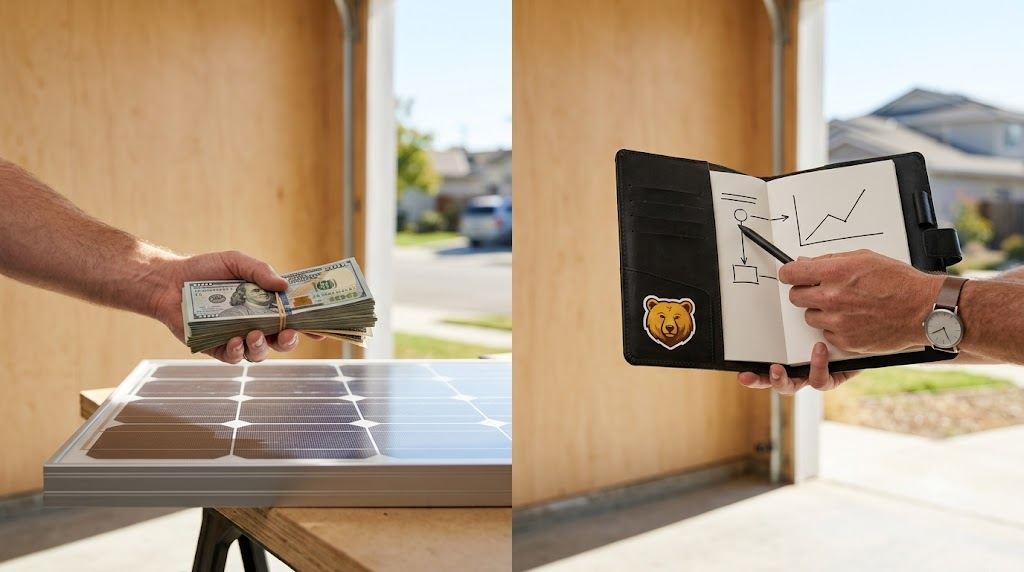 Solar PPA vs. cash in California: real buyout red flags, the 2026 tax credit change, and how NEM 3.0 batteries affect your payback period.